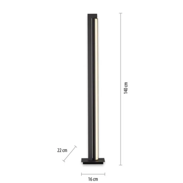 Neuhaus PURE® LED Stehleuchte PURE Lines Floor, graphite