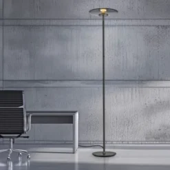 Neuhaus PURE® LED Stehleuchte PURE Vitrum platin (grau)