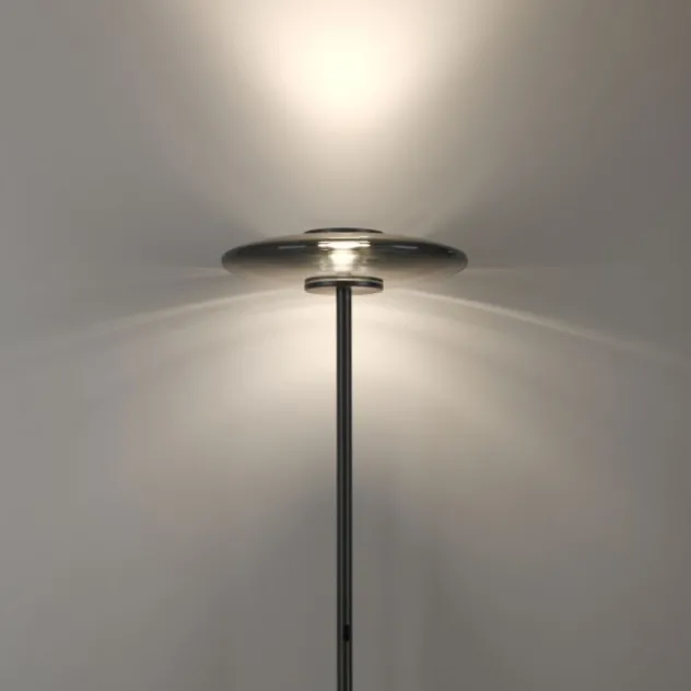 Neuhaus PURE® LED Stehleuchte PURE Vitrum platin (grau)