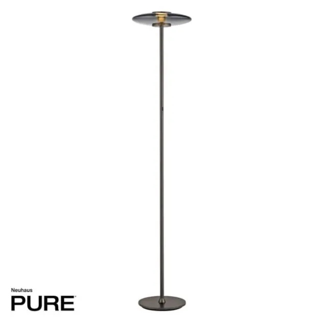 Neuhaus PURE® LED Stehleuchte PURE Vitrum platin (grau)