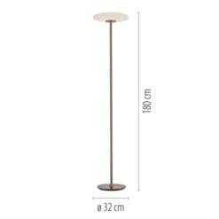 Neuhaus PURE® LED Stehleuchte PURE Vitrum, dark-metal brown