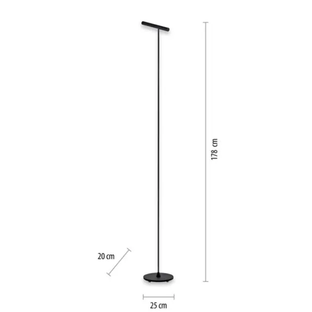 Neuhaus PURE® LED Stehleuchte PURE Tutua,schwarz