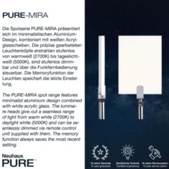 Neuhaus PURE® LED Stehleuchte PURE Mira, black pearl