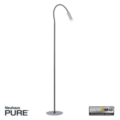 Neuhaus PURE® LED Stehleuchte PURE Gemin, aluminium gebürstet, Schnurschalter