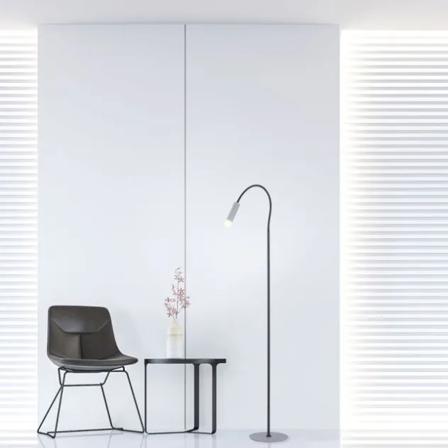 Neuhaus PURE® LED Stehleuchte PURE Gemin, aluminium gebürstet, Schnurschalter
