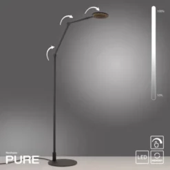 Neuhaus PURE® LED Stehleuchte PURE Luxon, black pearl