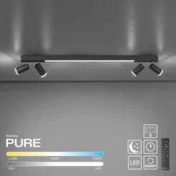 Neuhaus PURE® LED Strahler PURE Lines Spot, graphite, dimmbar, drehbar, CCT
