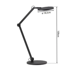 Neuhaus PURE® LED Tischlampe PURE Luxon, black pearl