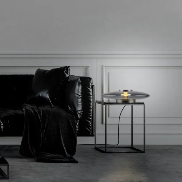 Neuhaus PURE® LED Tischleuchte PURE Vitrum platin (grau)