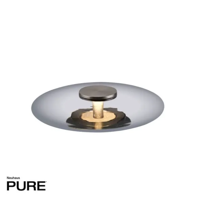 Neuhaus PURE® LED Tischleuchte PURE Vitrum platin (grau)