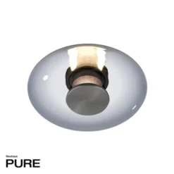 Neuhaus PURE® LED Wand-Deckenleuchte PURE Vitrum, grau, Tronicdimmer