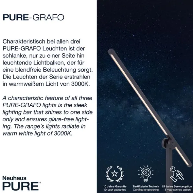 Neuhaus PURE® LED Wandleuchte PURE Grafo, schwarz