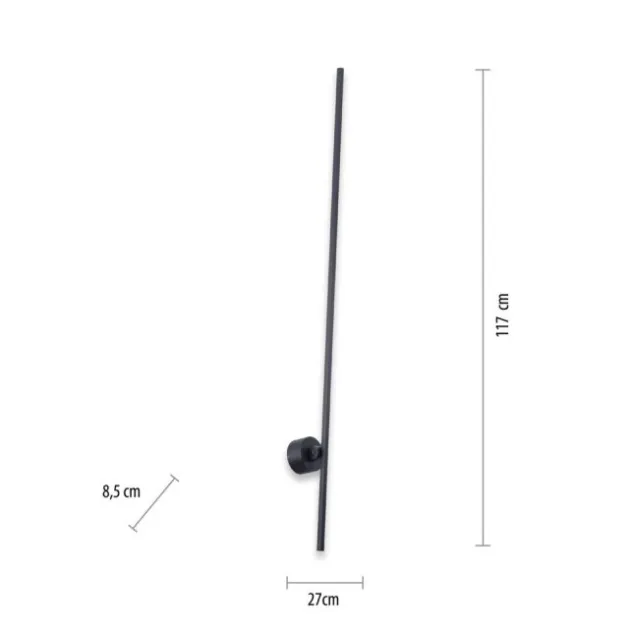 Neuhaus PURE® LED Wandleuchte PURE Grafo, schwarz