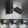 Neuhaus PURE® LED Wandleuchte PURE Mira black pearl 1 flammig drehbar dimmbar