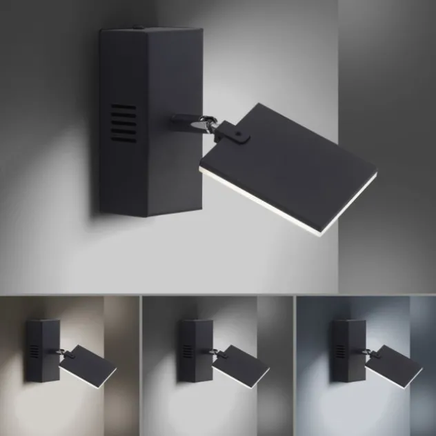 Neuhaus PURE® LED Wandleuchte PURE Mira black pearl 1 flammig drehbar dimmbar