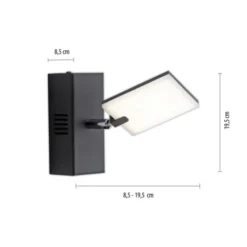 Neuhaus PURE® LED Wandleuchte PURE Mira black pearl 1 flammig drehbar dimmbar