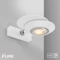 Neuhaus PURE® LED Wandleuchte PURE Oculis, snow, dimmbar, dreh+schwenkbar