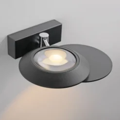 Neuhaus PURE® LED Wandleuchte PURE Oculis, black pearl, dimmbar, dreh+schwenkbar