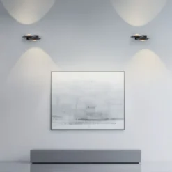 Neuhaus PURE® LED Wandleuchte PURE Oculis, black pearl, dimmbar, dreh+schwenkbar