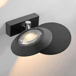 Neuhaus PURE® LED Wandleuchte PURE Oculis, black pearl, dimmbar, dreh+schwenkbar