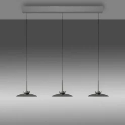 Neuhaus PURE® Pendelleuchte PURE Moon platin (grau) höhenverstellbar 3-flammig