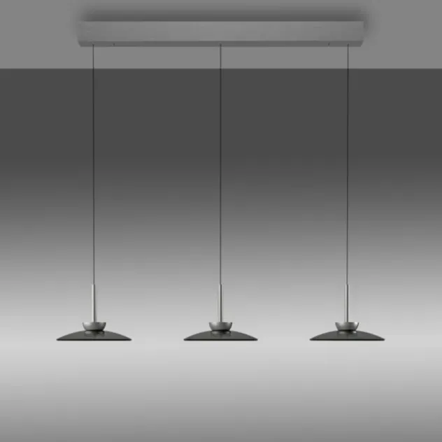 Neuhaus PURE® Pendelleuchte PURE Moon platin (grau) höhenverstellbar 3-flammig