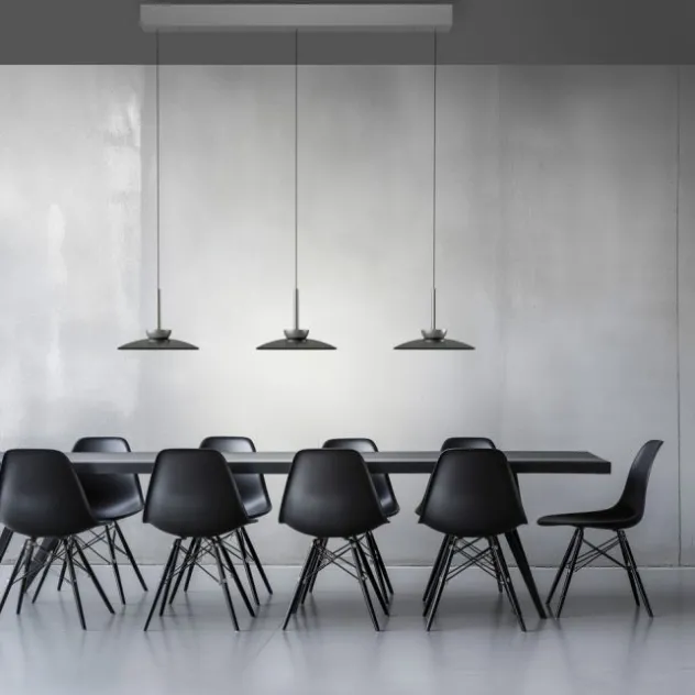 Neuhaus PURE® Pendelleuchte PURE Moon platin (grau) höhenverstellbar 3-flammig
