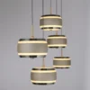 Neuhaus PURE® Pendelleuchte PURE Falling Rings,bronce/dark chrome