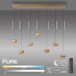 Neuhaus PURE® Pendelleuchte PURE Falling Rings,bronce/ dark chrome
