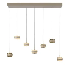 Neuhaus PURE® Pendelleuchte PURE Falling Rings,bronce/ dark chrome