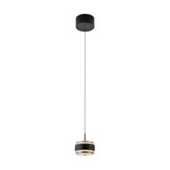 Neuhaus PURE® Pendelleuchte PURE Falling Rings, black pearl / diamond