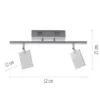 Neuhaus PURE® PURE Mira Deckenleuchte, diamond (alu), 2-flammig, dimmbar, CCT