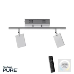 Neuhaus PURE® PURE Mira Deckenleuchte, diamond (alu), 2-flammig, dimmbar, CCT
