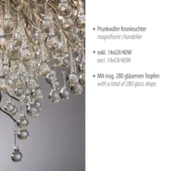 Paul Neuhaus Deckenleuchte ICICLE, stahl