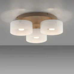 Paul Neuhaus LED Deckenleuchte MARIKA, sand, 3 flammig