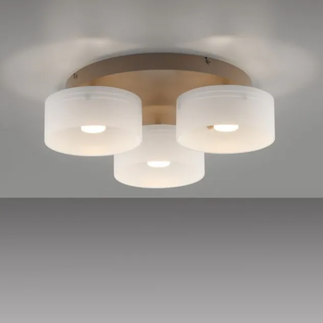 Paul Neuhaus LED Deckenleuchte MARIKA, sand, 3 flammig