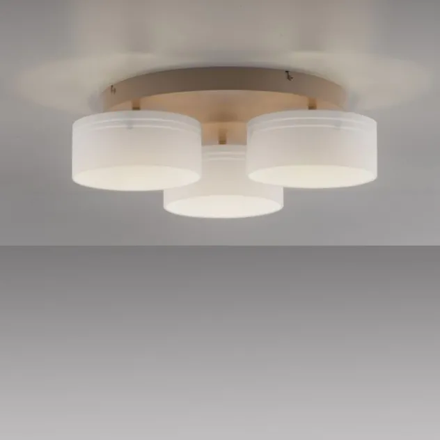 Paul Neuhaus LED Deckenleuchte MARIKA, sand, 3 flammig