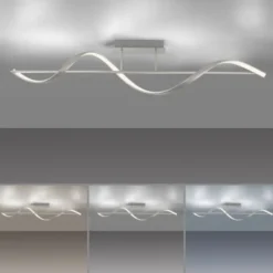 Paul Neuhaus LED Deckenleuchte Q-SWING silber dimmbar Smar Home