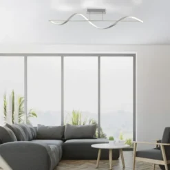 Paul Neuhaus LED Deckenleuchte Q-SWING silber dimmbar Smar Home