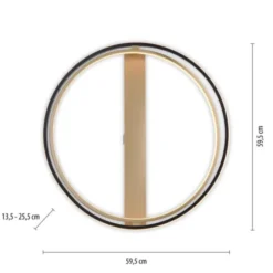 Paul Neuhaus LED Deckenleuchte Q-BELUGA messing matt dimmbar Smart Home
