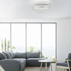 Paul Neuhaus LED Deckenleuchte Q-BELUGA silber dimmbar Smart Home