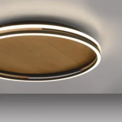 Paul Neuhaus LED Deckenleuchte SVEJA, Holz-natur