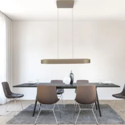 Paul Neuhaus LED Pendelleuchte Q-STRETTO, bronce