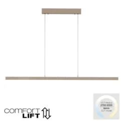 Paul Neuhaus LED Pendelleuchte ADRIANA, Comfort Lift, bronce