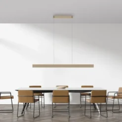 Paul Neuhaus LED Pendelleuchte Q-STRETTO, bronce,