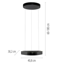 Paul Neuhaus LED Pendelleuchte Q-STRETTO, schwarz,