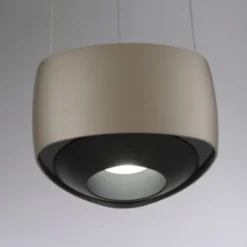 Paul Neuhaus LED Pendelleuchte Q-STRETTO, bronce, dimmbar, Fernbedienung