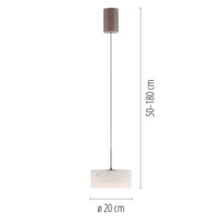 Paul Neuhaus LED Pendelleuchte MARIKA, sand, höhenverstellbar