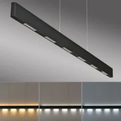 Paul Neuhaus LED Pendelleuchte Q-STRETTO, schwarz,