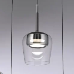 Paul Neuhaus LED Pendelleuchte Q-KON 1-flammig silber Smart Home App
